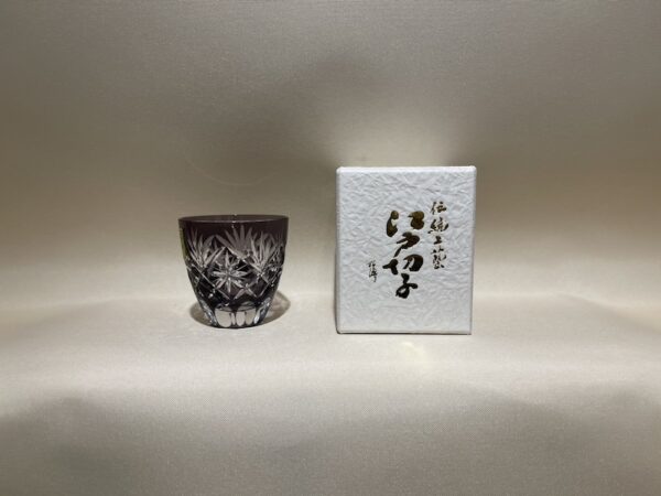 EDO kiriko sake glass