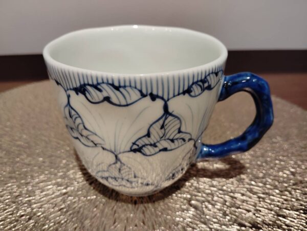 【MARUBUN】Flower Patel Pattern Mug（Blue）